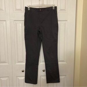 French Toast Girls Boys Pull On Straight Leg Twill Pants Gray